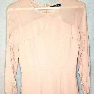 Crystal Doll Blushing Pink Sleeve Dress Juniors 5